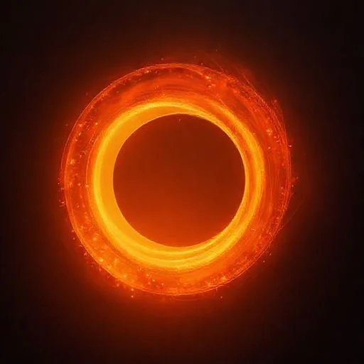 A swirling, circular portal of intense neon light (cyan and magenta) against a deep, star-dusted background. The light seems to emanate from within, drawing the viewer in. Subtle, faint geometric symbols are visible around the portal's edge, indicating a gateway to deeper understanding.